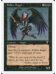 Magic: The Gathering Fallen Angel (134) Moderately Played