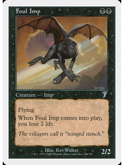 Magic: The Gathering Foul Imp (136) Lightly Played