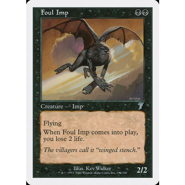 Magic: The Gathering Foul Imp (136) Lightly Played