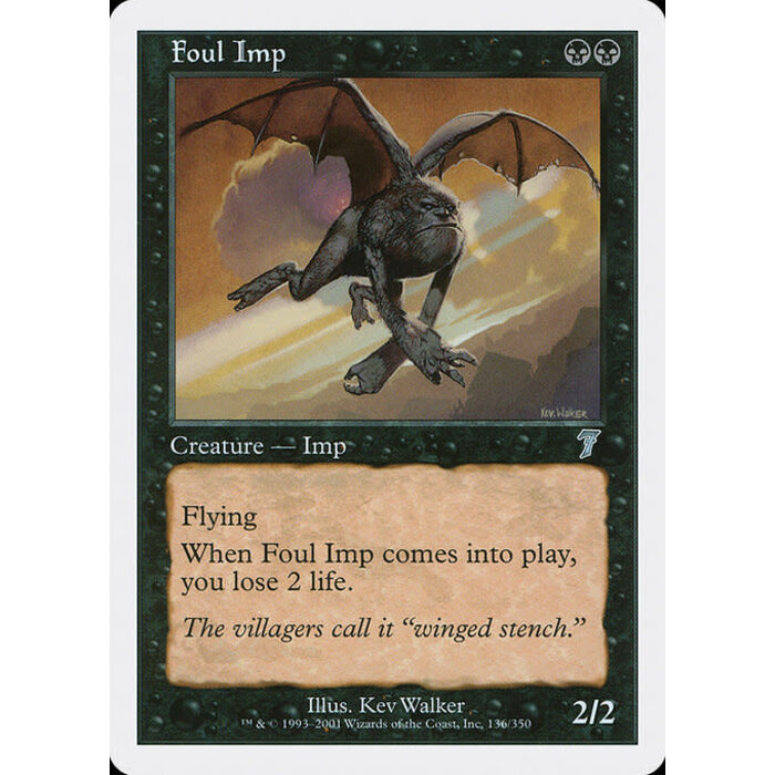 Magic: The Gathering Foul Imp (136) Lightly Played