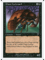 Magic: The Gathering Giant Cockroach (138) Lightly Played