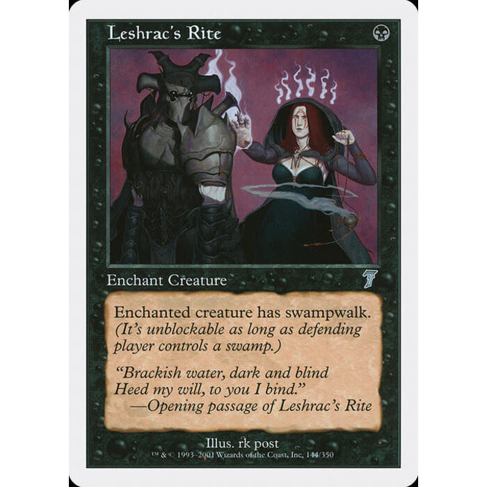 Magic: The Gathering Leshrac's Rite (144) Lightly Played