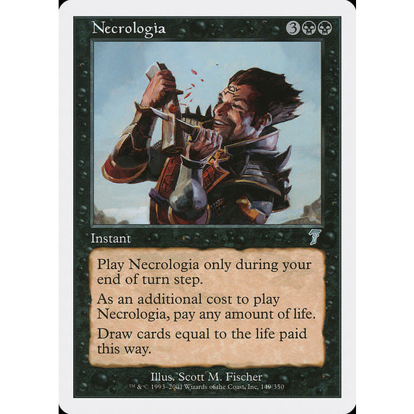 Magic: The Gathering Necrologia (149) Lightly Played