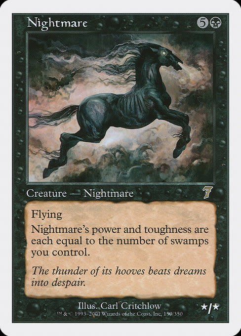 nightmare mtg card Elspeth's Return this enchantment to its owners hand Chthonian Nightmare (MH3-083) - Modern