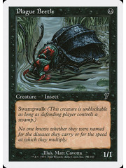Magic: The Gathering Plague Beetle (155) Lightly Played