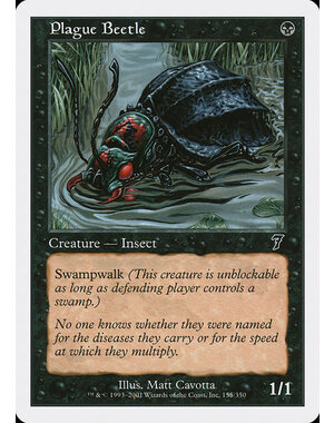 Magic: The Gathering Plague Beetle (155) Lightly Played