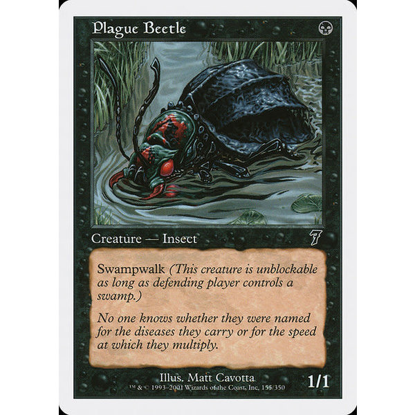 Magic: The Gathering Plague Beetle (155) Lightly Played