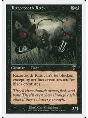 Magic: The Gathering Razortooth Rats (158) Lightly Played Foil