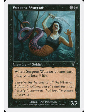 Magic: The Gathering Serpent Warrior (162) Lightly Played