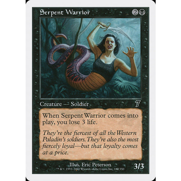 Magic: The Gathering Serpent Warrior (162) Lightly Played