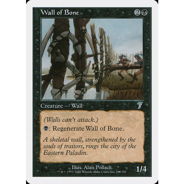 Magic: The Gathering Wall of Bone (169) Lightly Played