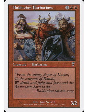 Magic: The Gathering Balduvian Barbarians (173) Lightly Played Foil