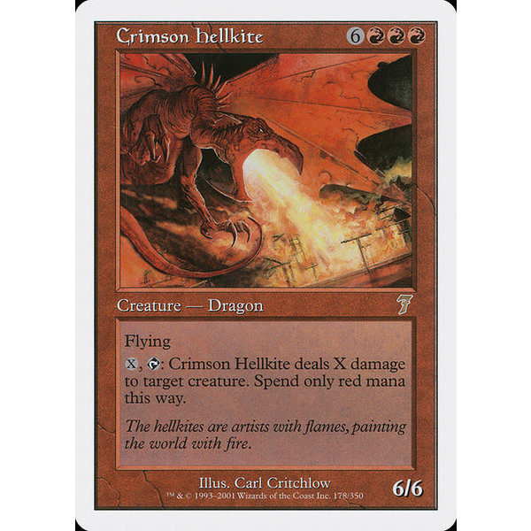 Magic: The Gathering Crimson Hellkite (178) Lightly Played