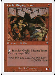 Magic: The Gathering Goblin Digging Team (186) Lightly Played