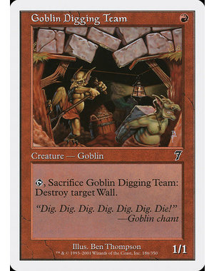 Magic: The Gathering Goblin Digging Team (186) Lightly Played