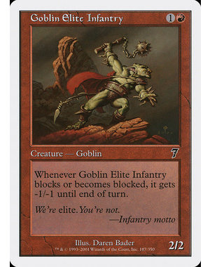 Magic: The Gathering Goblin Elite Infantry (187) Lightly Played