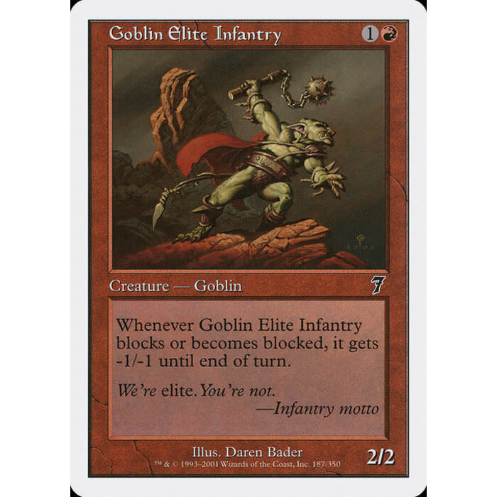 Magic: The Gathering Goblin Elite Infantry (187) Lightly Played