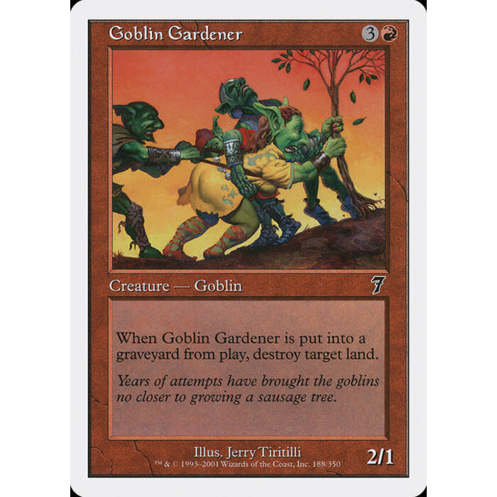 Magic: The Gathering Goblin Gardener (188) Lightly Played