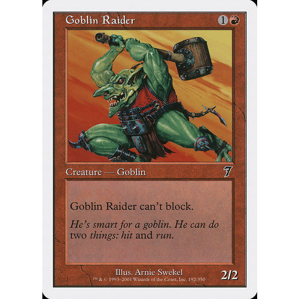 Magic: The Gathering Goblin Raider (192) Lightly Played