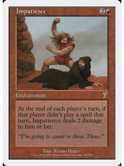Magic: The Gathering Impatience (197) Moderately Played