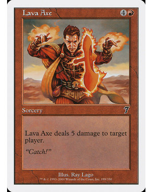 Magic: The Gathering Lava Axe (199) Damaged Foil