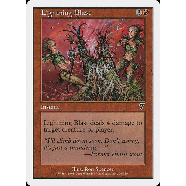 Magic: The Gathering Lightning Blast (200) Lightly Played