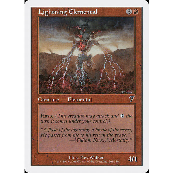 Magic: The Gathering Lightning Elemental (201) Lightly Played