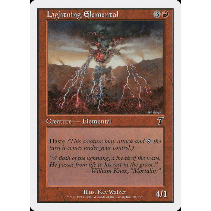 Magic: The Gathering Lightning Elemental (201) Lightly Played