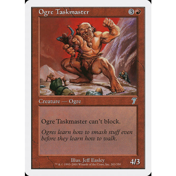 Magic: The Gathering Ogre Taskmaster (203) Moderately Played