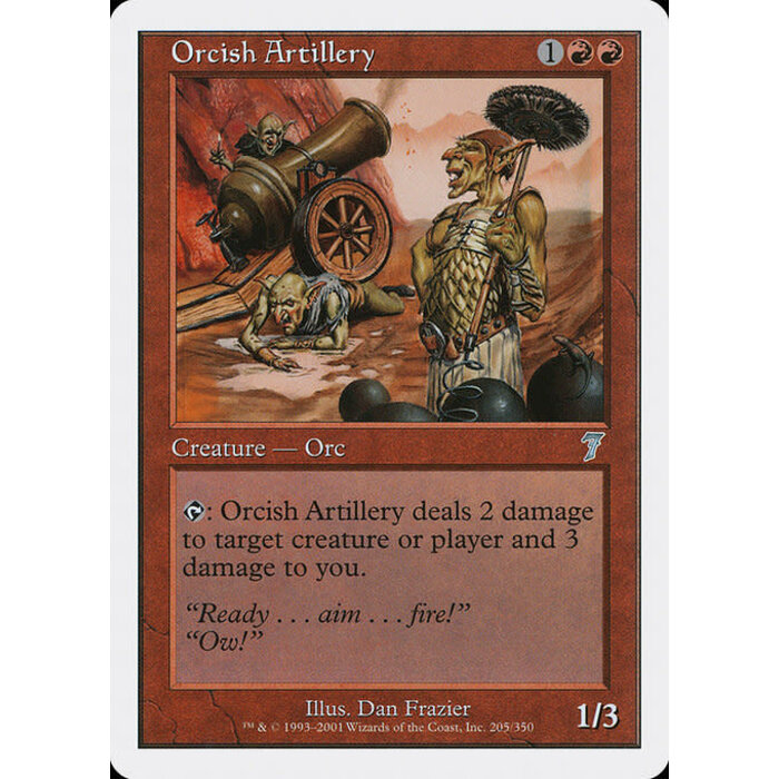 Magic: The Gathering Orcish Artillery (205) Lightly Played Foil