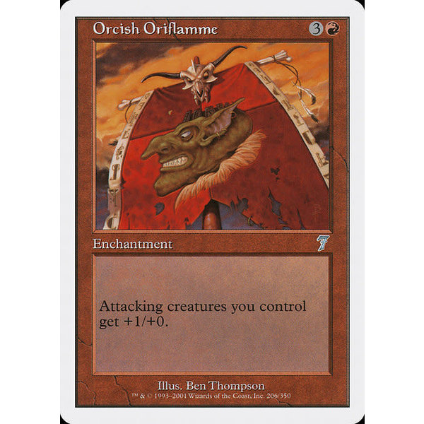 Magic: The Gathering Orcish Oriflamme (206) Lightly Played