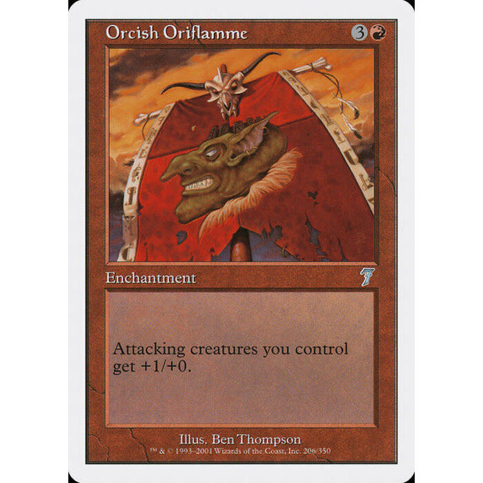 Magic: The Gathering Orcish Oriflamme (206) Lightly Played