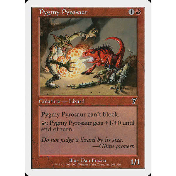 Magic: The Gathering Pygmy Pyrosaur (208) Lightly Played