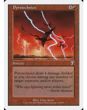 Magic: The Gathering Pyrotechnics (210) Lightly Played