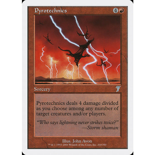 Magic: The Gathering Pyrotechnics (210) Lightly Played