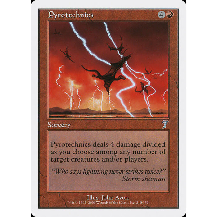 Magic: The Gathering Pyrotechnics (210) Lightly Played