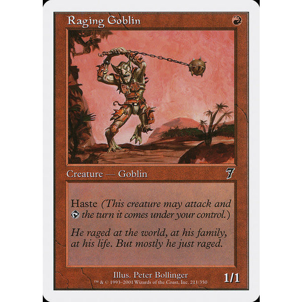 Magic: The Gathering Raging Goblin (211) Lightly Played