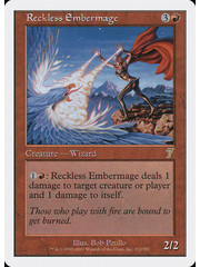 Magic: The Gathering Reckless Embermage (212) Heavily Played