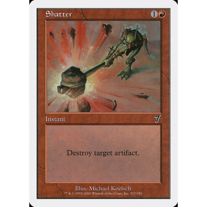 Magic: The Gathering Shatter (217) Moderately Played
