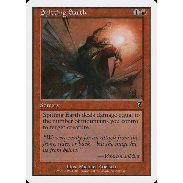 Magic: The Gathering Spitting Earth (220) Lightly Played