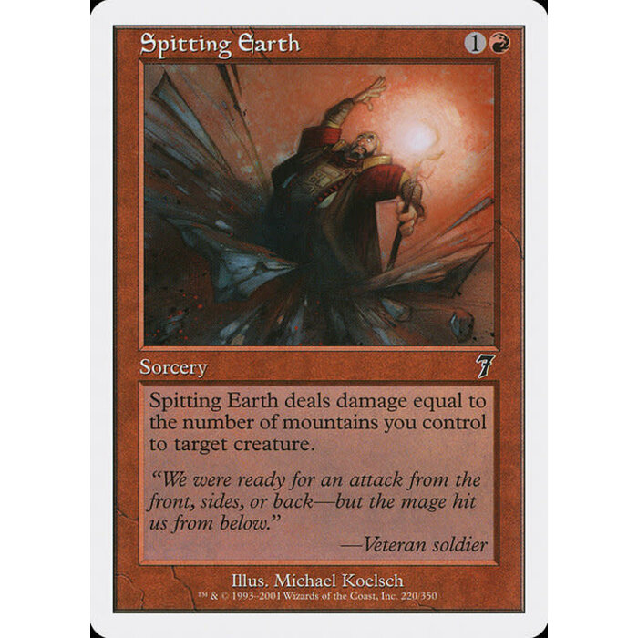 Magic: The Gathering Spitting Earth (220) Lightly Played