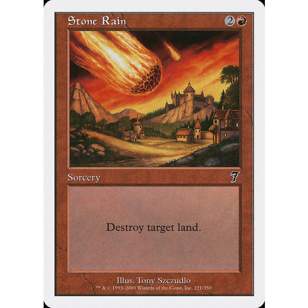 Magic: The Gathering Stone Rain (221) Lightly Played