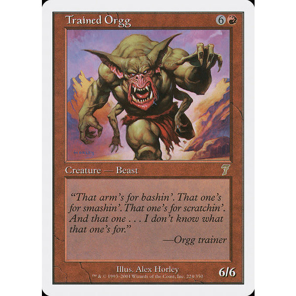 Magic: The Gathering Trained Orgg (224) Lightly Played