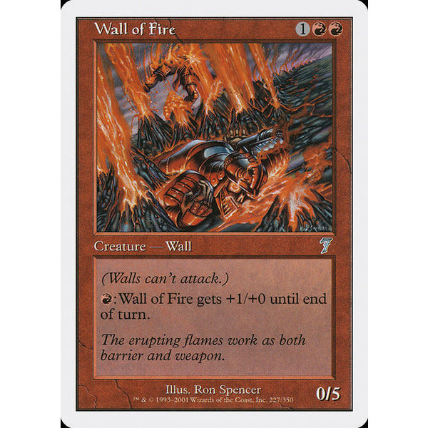 Magic: The Gathering Wall of Fire (227) Lightly Played