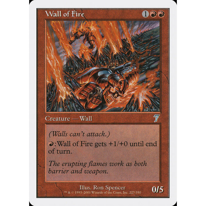 Magic: The Gathering Wall of Fire (227) Lightly Played