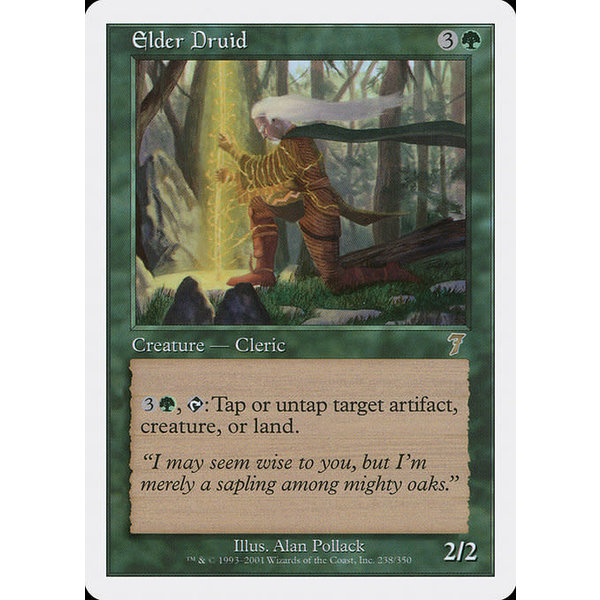 Magic: The Gathering Elder Druid (238) Moderately Played