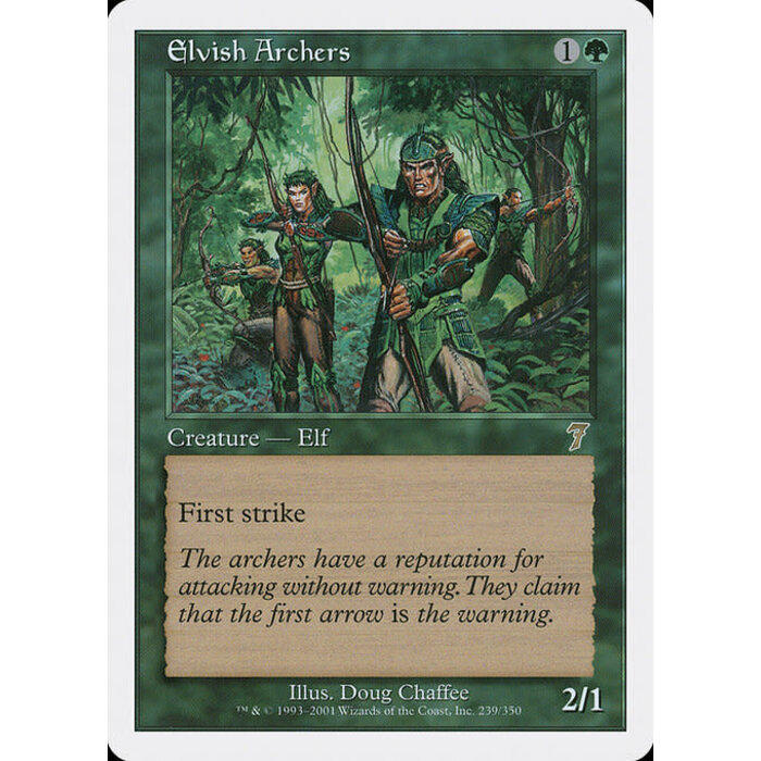 Magic: The Gathering Elvish Archers (239) Lightly Played