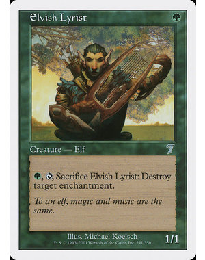 Magic: The Gathering Elvish Lyrist (241) Lightly Played