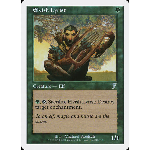 Magic: The Gathering Elvish Lyrist (241) Lightly Played