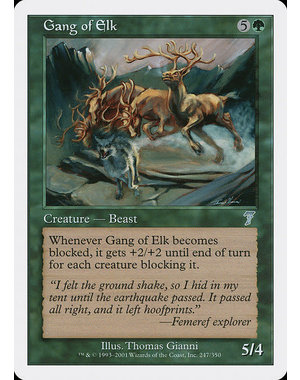 Magic: The Gathering Gang of Elk (247) Lightly Played